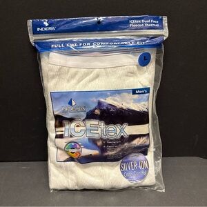 Indera Pants Mens Large White ICETEX Performance Thermal Long Johns Raschel Knit